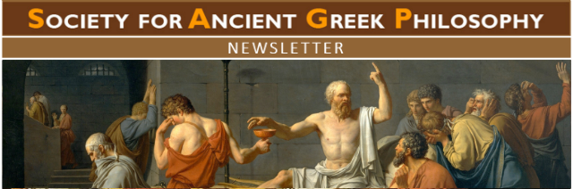 The Society for Ancient Greek Philosophy Newsletter