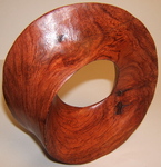 Brazillian Wood Torus Sculpture, Figure 6  (Brown)