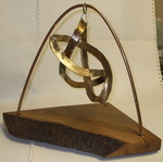 Bronze Figure 8 Hypocycloid Knot with wood base, Figure 1