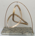 Bronze Trefoil Knot with Granite Base, Figure 1