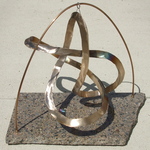 Bronze Figure 8 Knot with Granite Base, Figure 1
