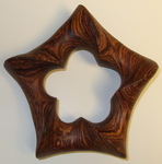 Cocobolo Wood Pentagonal Torus, Figure 1