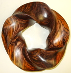 Cocobolo Wood (4,5) Torus Knot, Figure 1