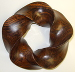Cocobolo Wood (3,5) Torus Knot, Figure 1