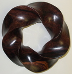 Cocobolo Wood (3,5) Torus Knot, Figure 4