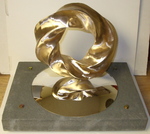 Bronze (4,5) Torus Knot with Base, Figure 1