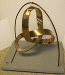 Bronze Mobius Trefoil Knot with Base, Figure 3