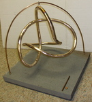 Bronze Figure 8 Knot, Figure 4 (with base)