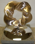 Bronze (3,5) Torus Knot, Figure 15 (with base)