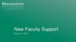 Support for New Faculty at Binghamton University by Center for Learning and Teaching (CLT)