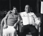 Elder Forced Migrant Couple / Pareja migrante forzada I by Oscar G. Gil-Garcia and Manuel Gil