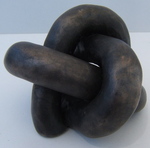 Bronze Borromean Rings with Patina, Figure 1 by Alex J. Feingold