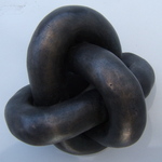 Bronze Borromean Rings with Patina, Figure 2 by Alex J. Feingold