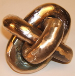 Bronze Borromean Rings, Figure 1 by Alex J. Feingold