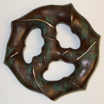Bronze Genus 3 Torus Links with Patina, Figure 1 by Alex J. Feingold