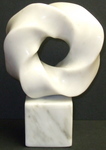 Marble Torus Knot on Base, Figure 1 by Alex J. Feingold