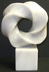 Marble Torus Knot on Base, Figure 2 by Alex J. Feingold