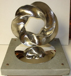 Iron Torus Knot with Base, Figure 1 by Alex J. Feingold