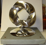 Iron Torus Knot with Base, Figure 3 by Alex J. Feingold