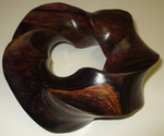 Cocobolo Wood (3,5) Torus Knot, Figure 6 by Alex J. Feingold