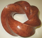 Coolibah Burl Red (4,5) Torus Knot, Figure 1 by Alex J. Feingold