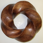 Timborana Wood Torus Knot, Figure 4 by Alex J. Feingold
