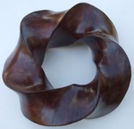 Cocobolo Wood (3,5) Torus Knot, Figure 3 by Alex J. Feingold