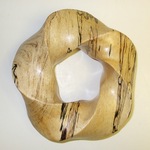 Spalted Tamarind Wood (3,5) Torus Knot, Figure 1 by Alex J. Feingold