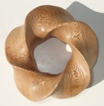 Sycamore Wood (3,5) Torus Knot, Figure 2 by Alex J. Feingold