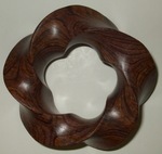Cocobolo Wood (3,5) Torus Knot, Figure 1 by Alex J. Feingold