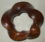 Cocobolo Wood (3,5) Torus Knot, Figure 2 by Alex J. Feingold