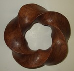 Figured Walnut (3,5), Torus Knot, Figure 2 by Alex J. Feingold