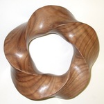 Figured Walnut (3,5), Torus Knot, Figure 2 by Alex J. Feingold