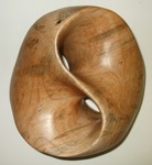 Maple Ambrosia version of the Friedman Figure 8 Knot, made from a block of size 3"x6"x6" by Alex J. Feingold