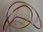 Trefoil Knot, 48" copper wire. Figure 2 by Alex J. Feingold