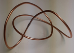 Trefoil Knot, 48" copper wire. Figure 3 by Alex J. Feingold