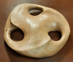 Trefoil knot, Figured Maple 2, Figure 1 by Alex J. Feingold