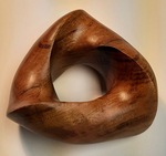 Torus Knot (2,3) Patagonian wood, Figure 3 by Alex J. Feingold