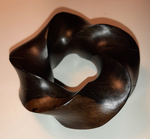 Torus Knot (3,5) Lake Volta Gaboon Ebony, Figure 3 by Alex J. Feingold