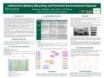Lithium-Ion Battery Recycling and Potential Environmental Impacts by Sam Gold, Yuxin Wang, and Tasneem Tawalbeh