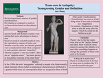 Trans-ness in Antiquity: Transgressing Gender and Definition by Joey Zhang